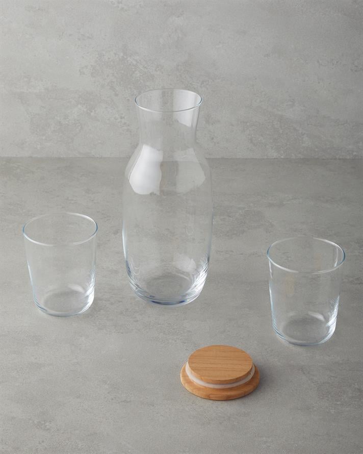 Luminous Cam 3 Parça Su Takımı 1000 ml + 315 ml Şeffaf