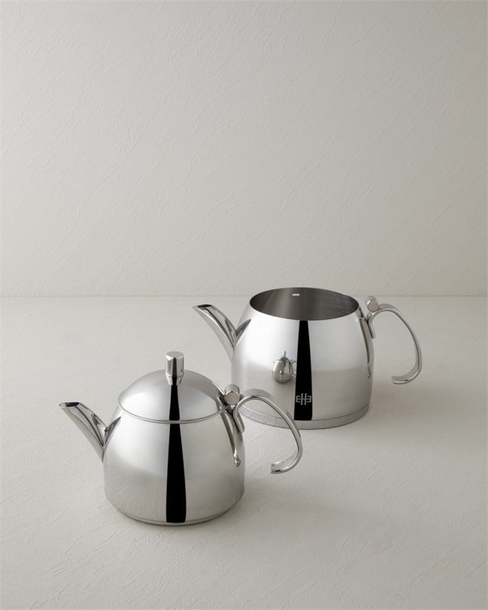 Lumos Çelik Çaydanlık 0,80 L – 1,6 L Silver
