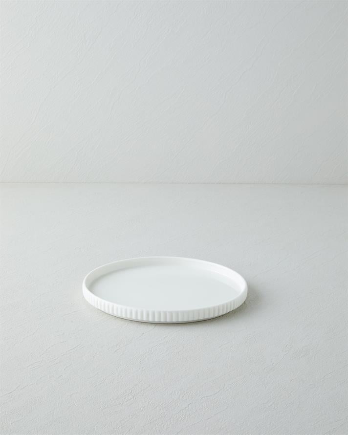 Lunara Porselen Pasta Tabağı 20 cm Beyaz