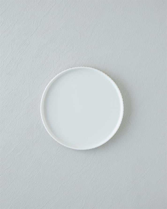Lunara Porselen Pasta Tabağı 20 cm Beyaz