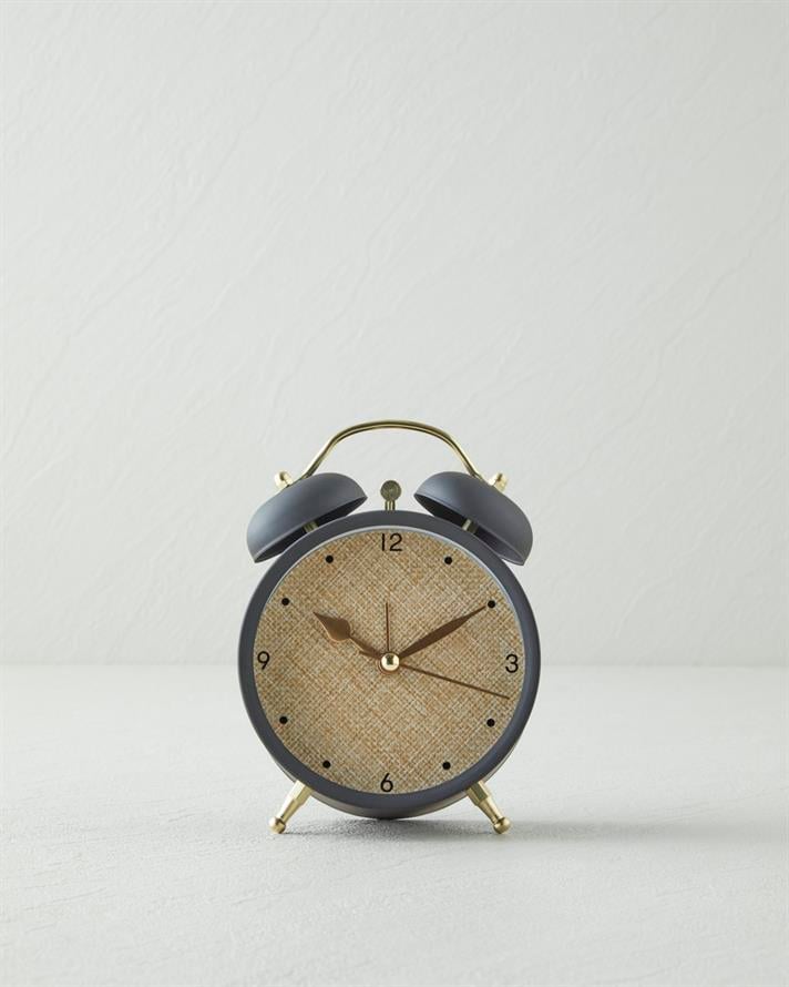 Lunel Masa Saati 13 cm Siyah