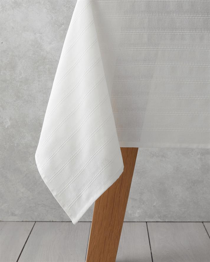 Lush Pamuk Masa Örtüsü 140x200 cm Krem