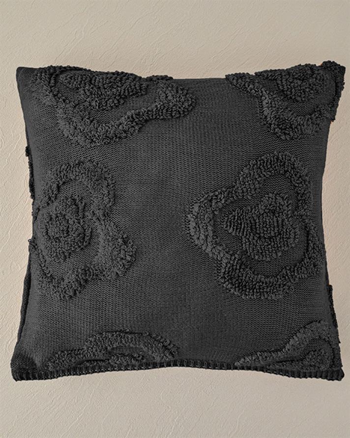 Luwrap Triko Kırlent Kılıfı Antrasit