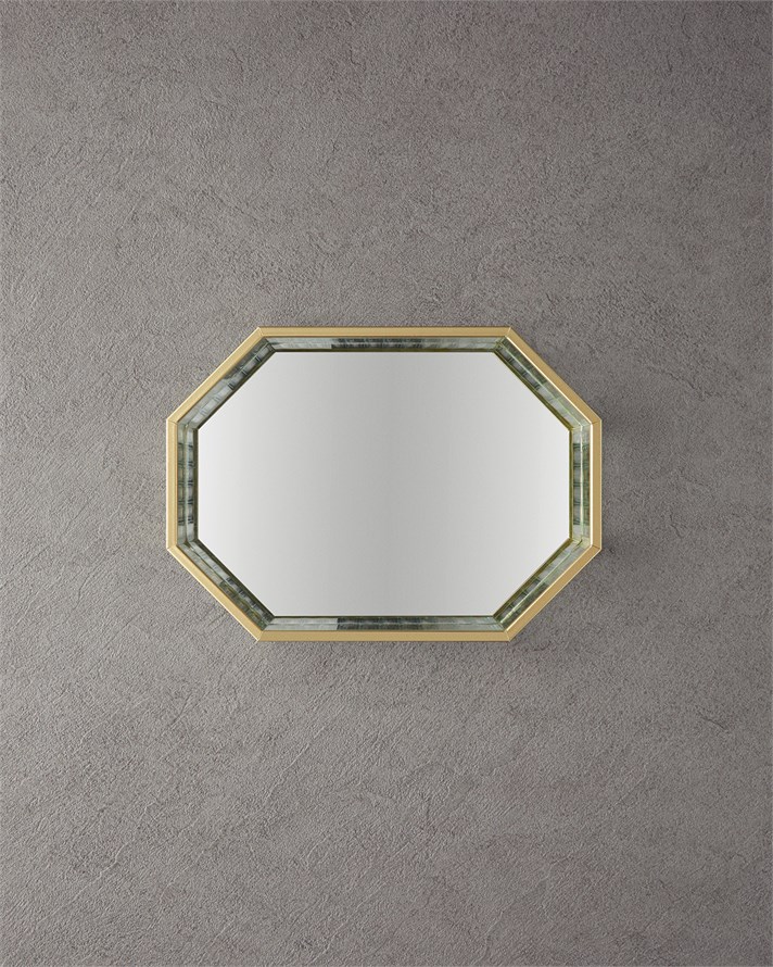Luxury Cam Dekoratif Tepsi 25x18x4 cm Gold