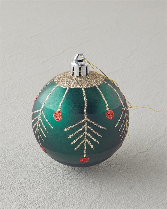 Lyra Yılbaşı Ağacı Süsü Yeşil-Kırmızı