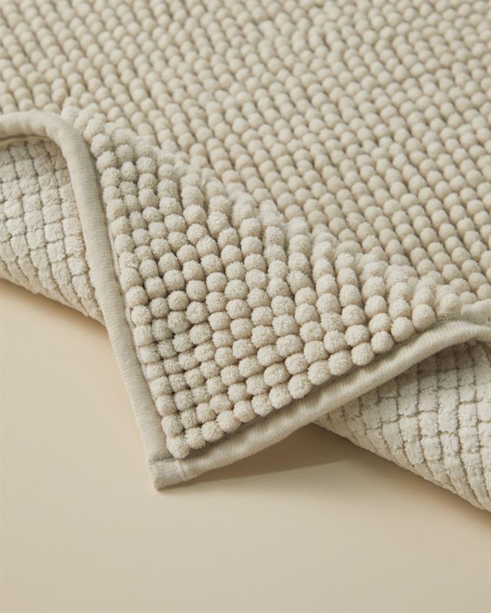 Macaroni Kaydırmaz Taban Banyo Paspası 50x80 cm Bej