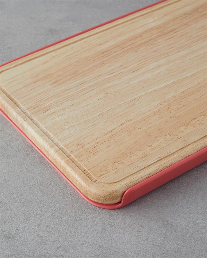 Maggy Ahşap Kesme Tahtası 30x20 cm Kırmızı