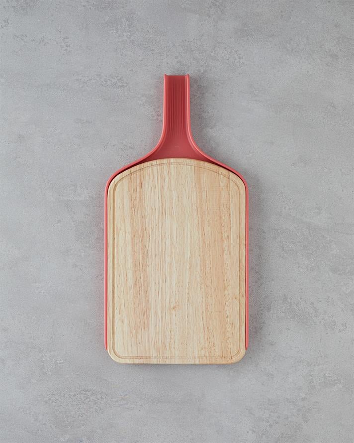 Maggy Ahşap Kesme Tahtası 30x20 cm Kırmızı