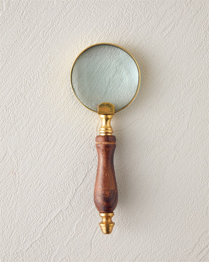 Magnifier Dekoratif Obje 16,5x11,5x5 cm Kahve