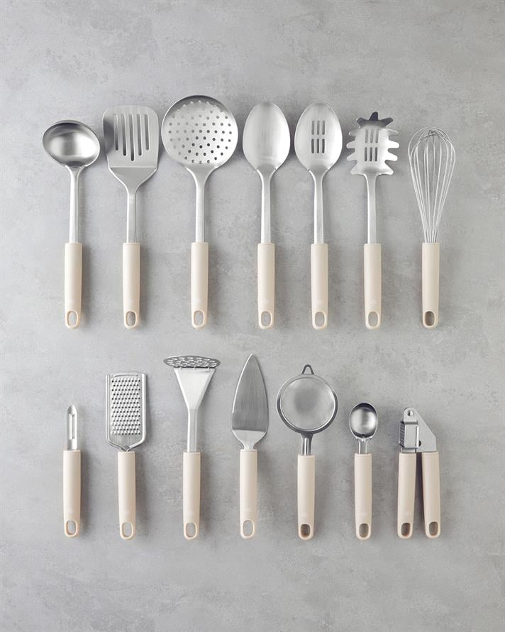 Maisy Paslanmaz Çelik Çırpıcı 30 cm Krem