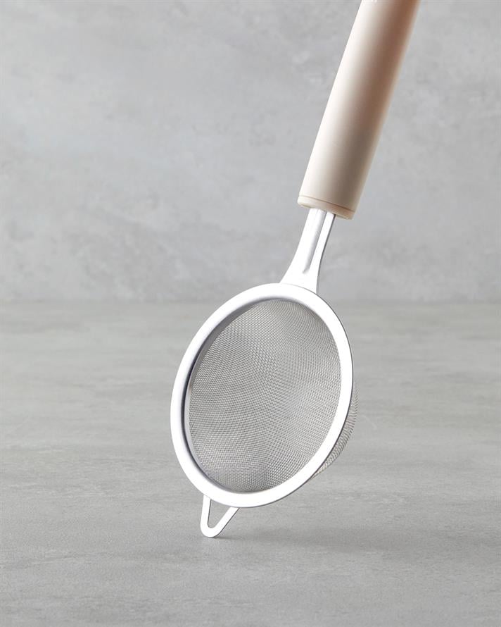 Maisy Paslanmaz Çelik Mini Süzgeç 26 cm Krem