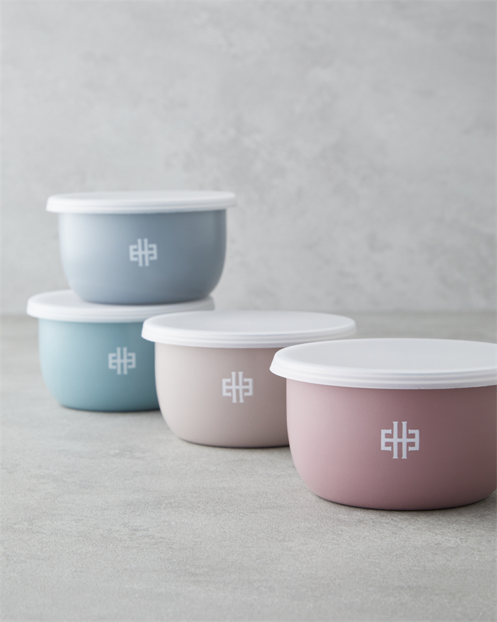 Makeda Paslanmaz Çelik 4lü Saklama Kabı 280 ml Renkli