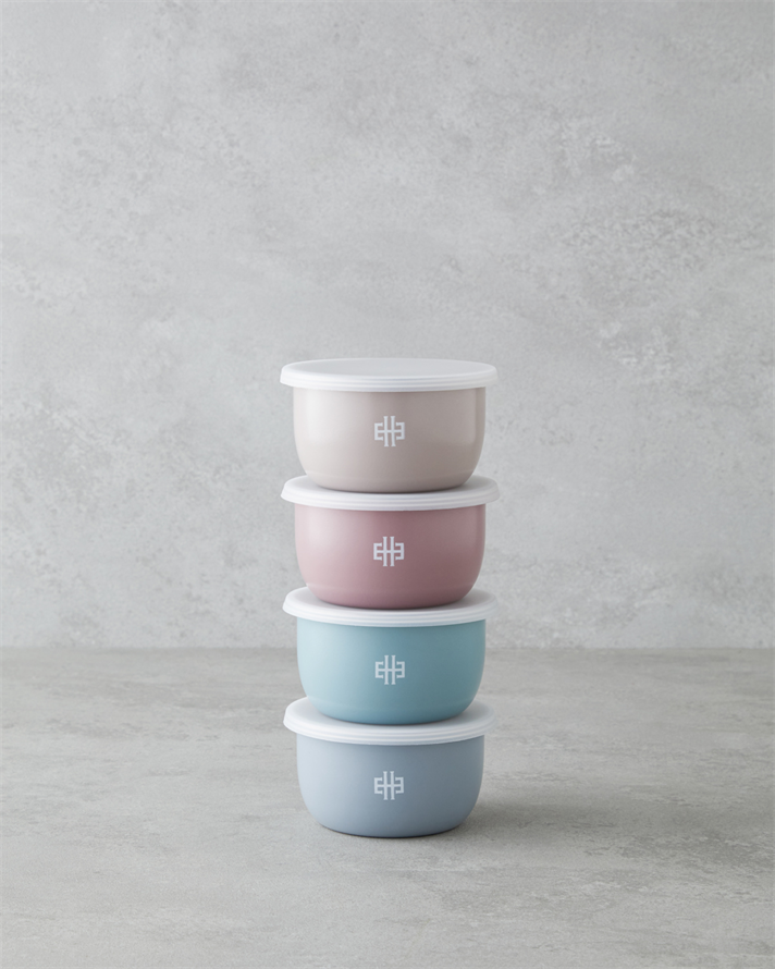 Makeda Paslanmaz Çelik 4lü Saklama Kabı 280 ml Renkli