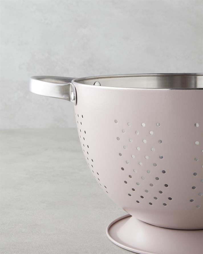 Makeda Paslanmaz Çelik Süzgeç 22 cm Açık Pembe