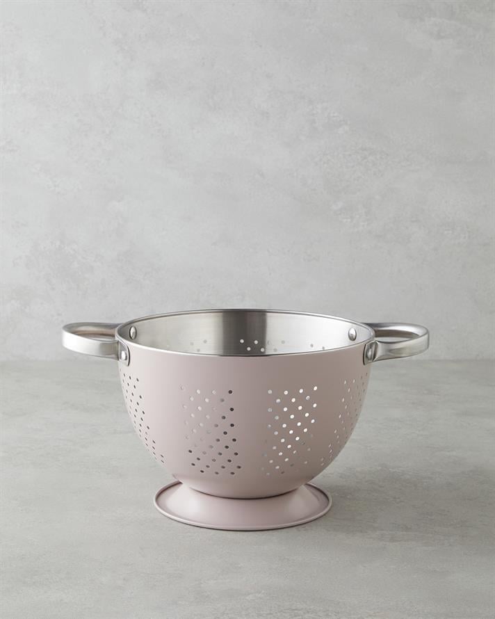 Makeda Paslanmaz Çelik Süzgeç 22 cm Açık Pembe