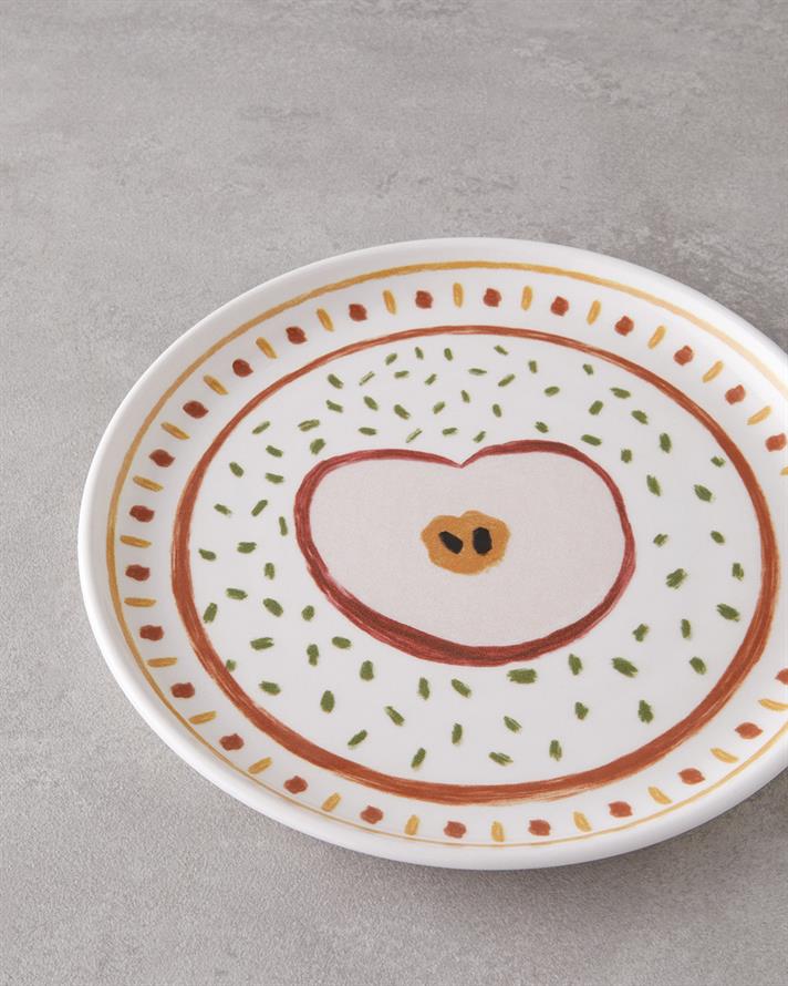 Malic Seramik Pasta Tabağı 20 cm Renkli