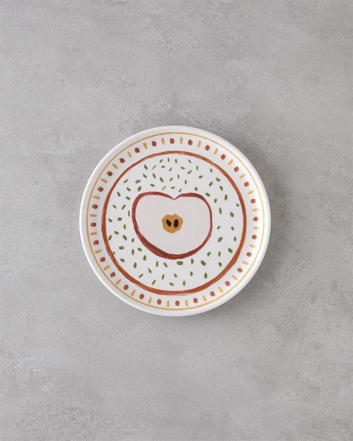 Malic Seramik Pasta Tabağı 20 cm Renkli