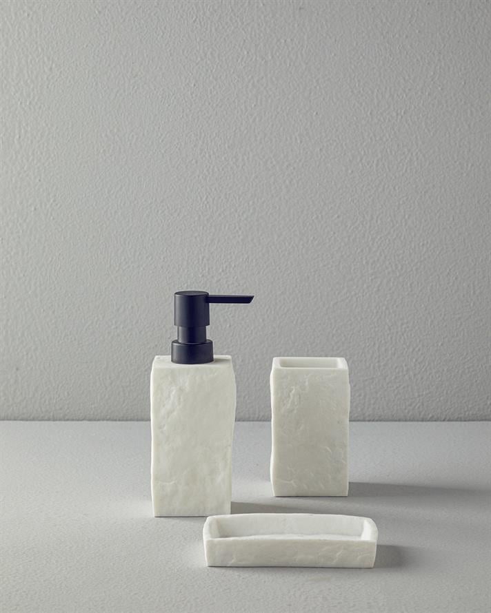 Marble 3lü Banyo Seti Beyaz