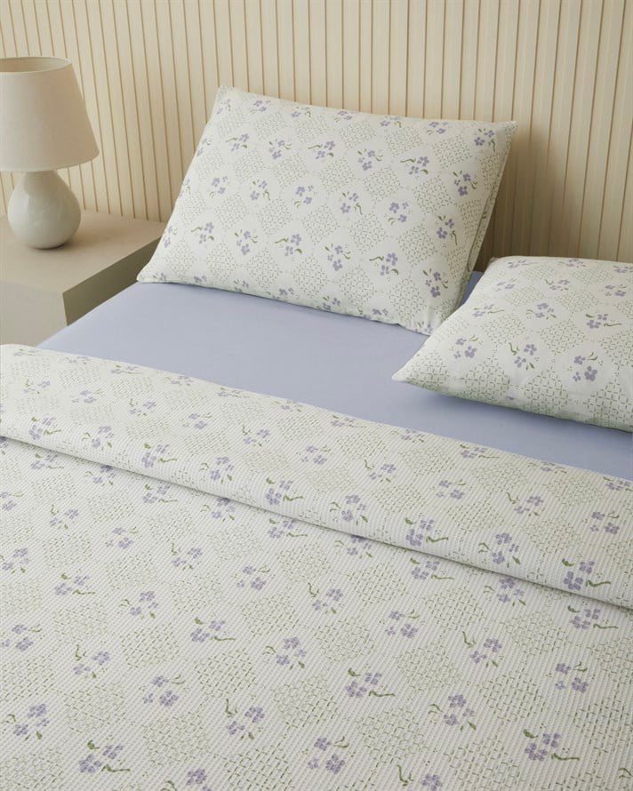 Marcel Çift Kişilik Pike Takımı 200x220 cm Mor