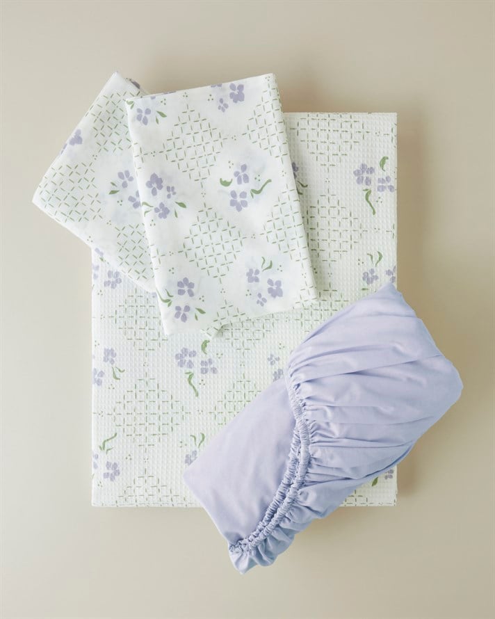 Marcel Çift Kişilik Pike Takımı 200x220 cm Mor