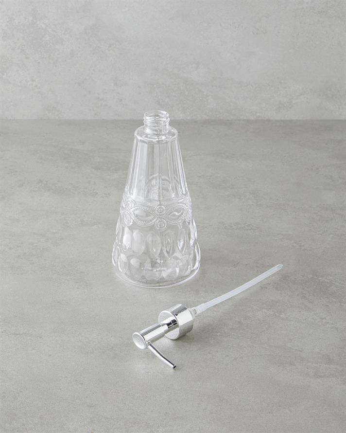 Mare Cam Banyo Sıvı Sabunluk 10x20 cm Şeffaf