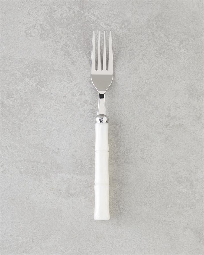 Maria Paslanmaz Çelik Çatal Kaşık Bıçak Takımı 18 Parça 6 Kişilik Krem