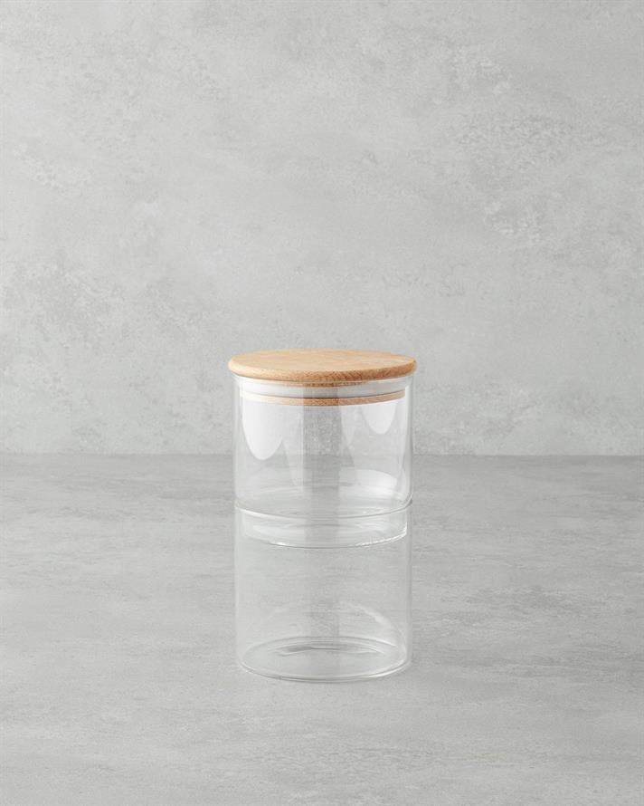 Marilda Cam 2 Parça Baharatlık 10x12,5 cm Natural