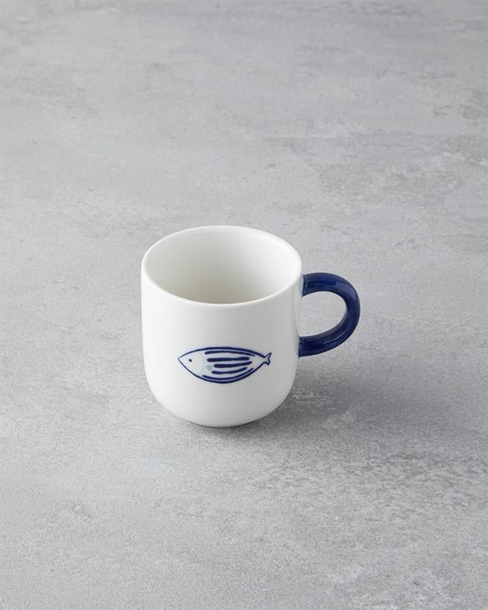 Marinique Stoneware 6lı Kahve Fincan Takımı 130 ml Mavi