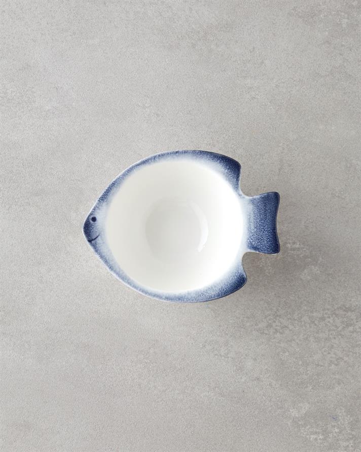 Marinova Porselen Çerezlik Mavi-Beyaz