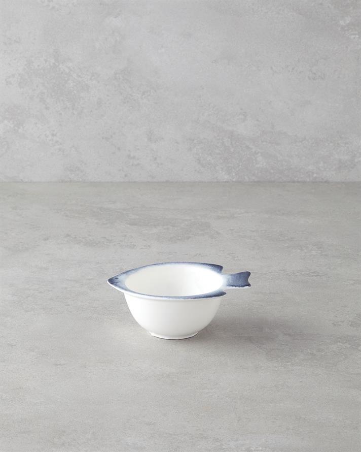 Marinova Porselen Çerezlik 13 cm Mavi-Beyaz