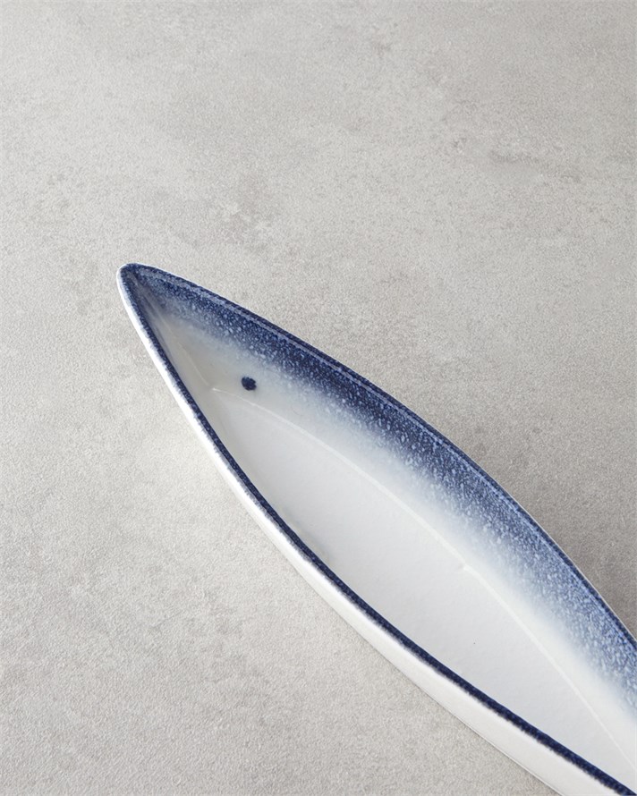 Marinova Porselen Çerezlik 27 cm Mavi-Beyaz