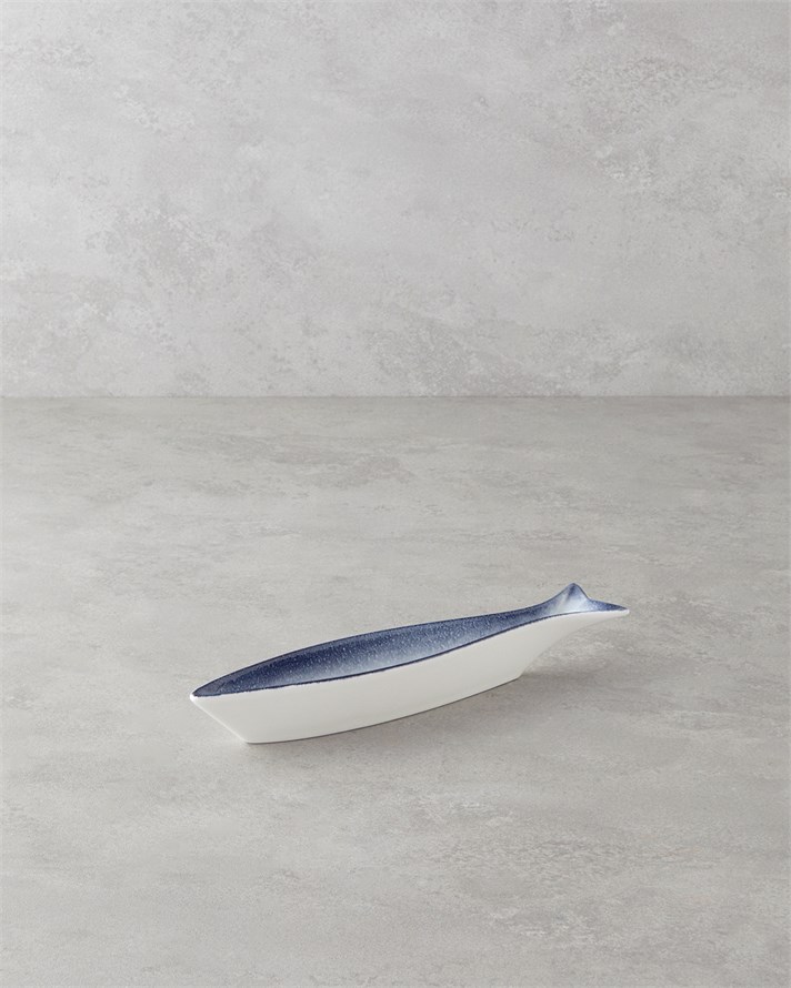 Marinova Porselen Çerezlik 27 cm Mavi-Beyaz