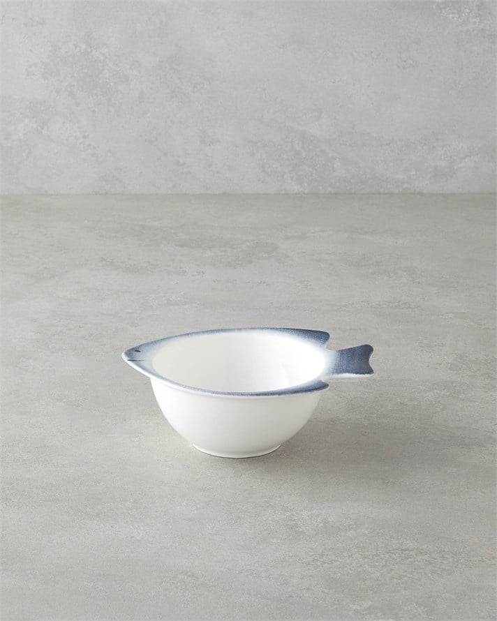 Marinova Porselen Kase 17 cm Mavi-Beyaz