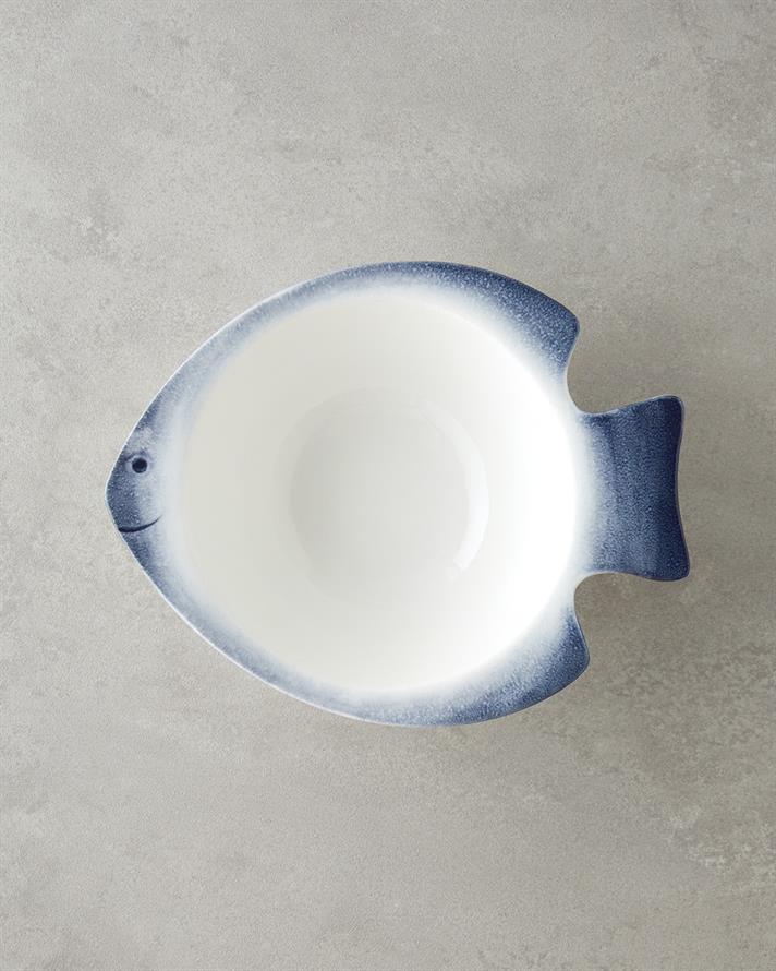 Marinova Porselen Kase Mavi-Beyaz