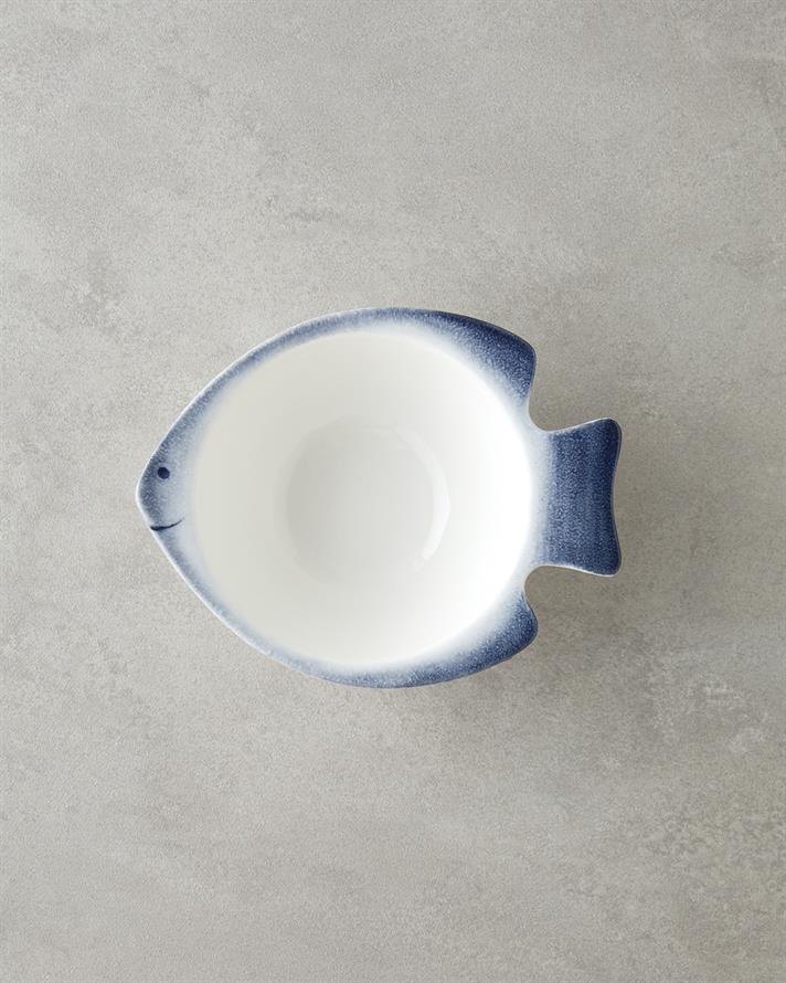 Marinova Porselen Kase Mavi-Beyaz