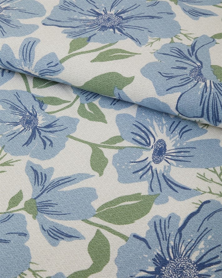 Maris Baskılı Pamuklu Tek Kişilik Pike 150x220 cm Mavi