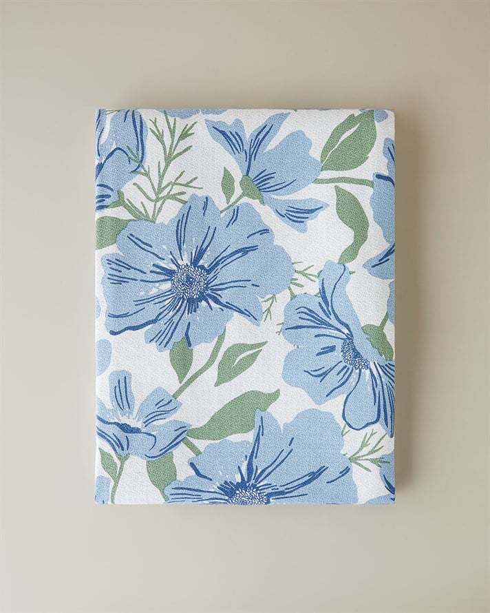 Maris Baskılı Pamuklu Tek Kişilik Pike 150x220 cm Mavi