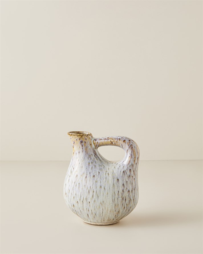 Marsia Seramik Vazo 16 cm Bej