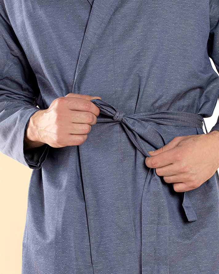 Masculine Dokuma Sabahlık Mavi