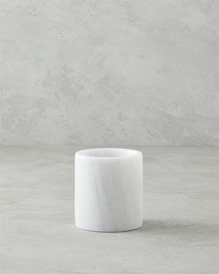 Medusa Mermer Tekli Dış Fırçalık Beyaz