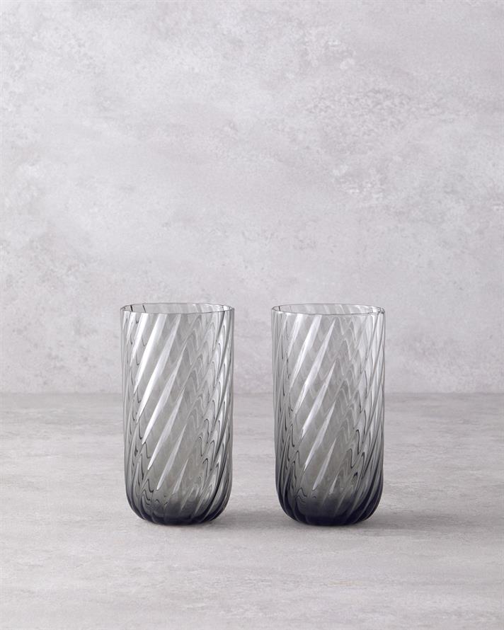 Meghan Cam 2li Bardak Antrasit