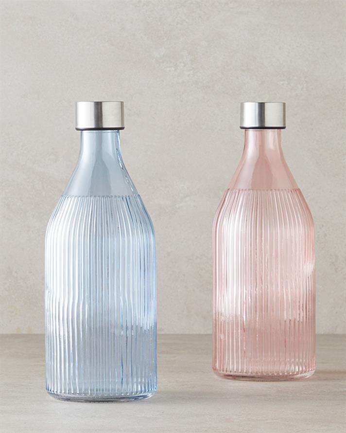 Melie Cam Şişe Mavi