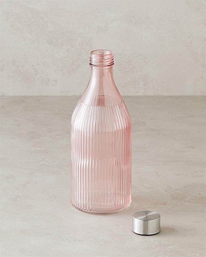 Melie Cam Şişe 1000 ml Pembe