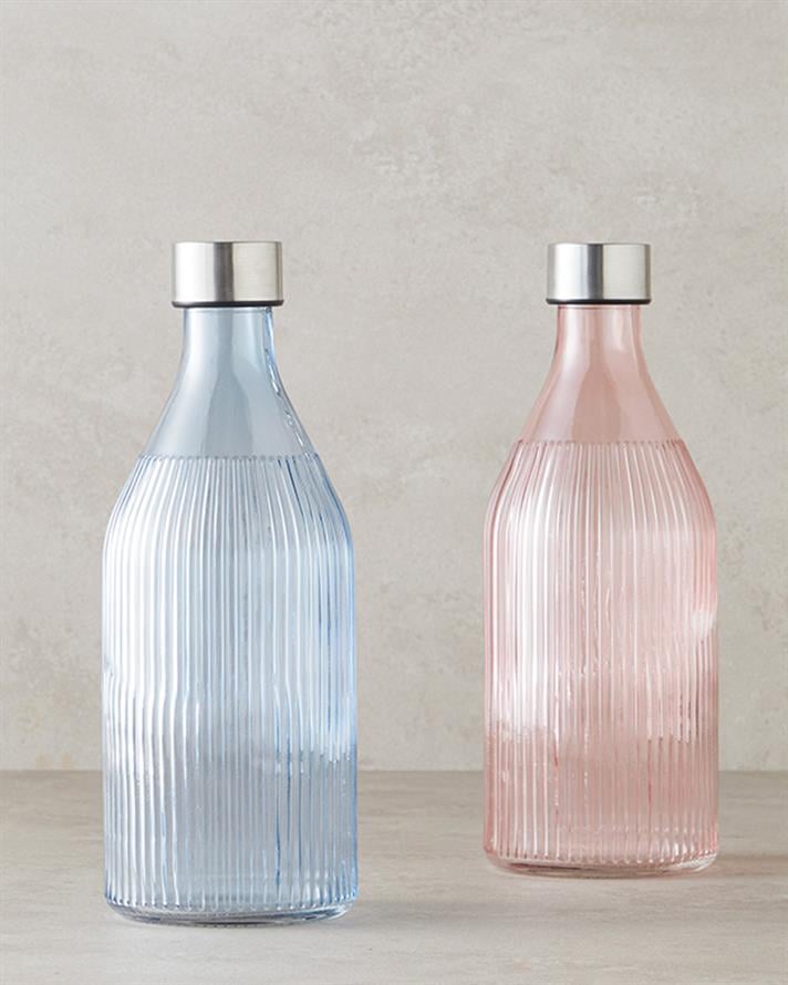 Melie Cam Şişe 1000 ml Pembe