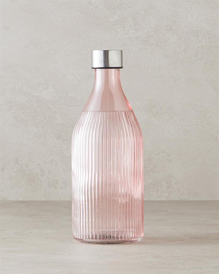 Melie Cam Şişe 1000 ml Pembe