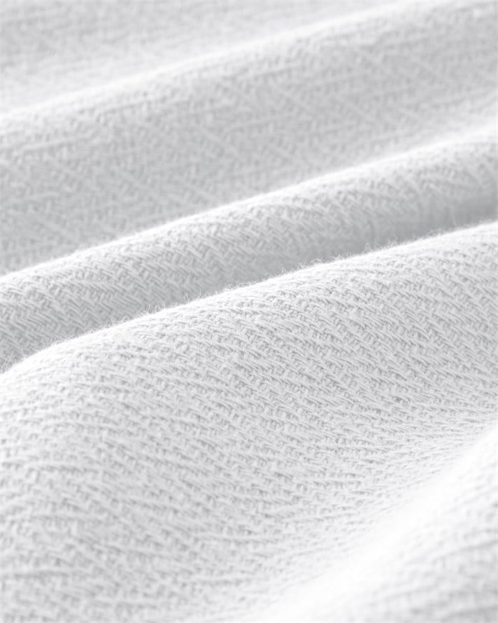 Mellow Pamuklu Tek Kişilik Pike 150x220 cm Beyaz