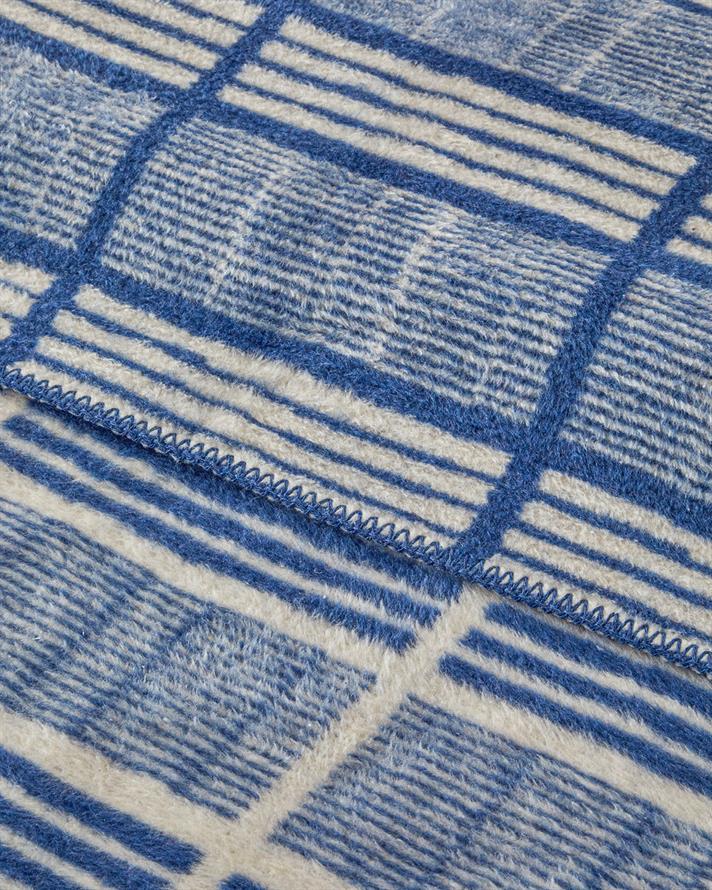 Menor Raya Akrilik Pamuklu Çift Kişilik Battaniye 200x220 cm Indigo-Mavi