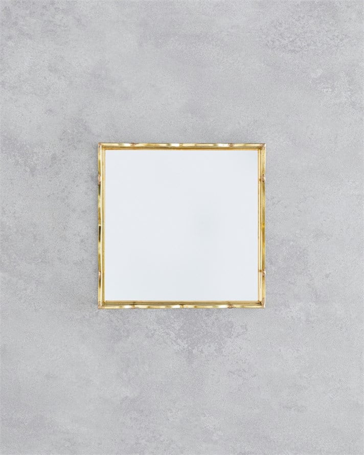 Mensa Cam Dekoratif Tepsi 18x18x3,5cm Gold