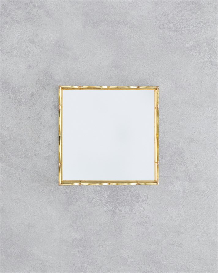 Mensa Cam Dekoratif Tepsi 18x18x3,5cm Gold