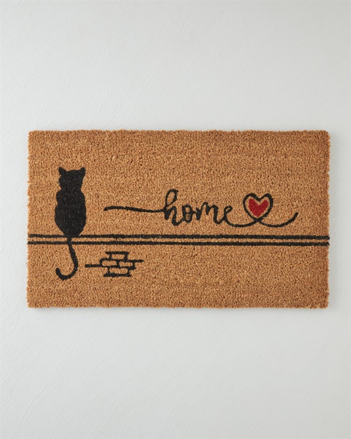 Meow Home Kapı Önü Paspası 35x60 cm Natural